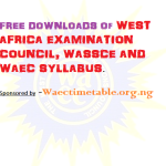 wassce waec syllabus
